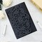 50 Sets Tri fold Love Hollow Laser cut Pocket Wedding Invite Invitation Card Jacket for Party Birthday Quinceañera Invite 4.92 by 7.28 inches (Black, Only Invitation cover)